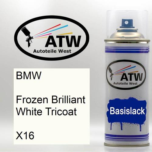 BMW, Frozen Brilliant White Tricoat, X16: 400ml Sprühdose, von ATW Autoteile West.